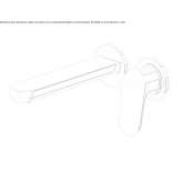 2-hole brass washbasin tap with aerator Carupano