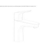 Single-lever washbasin tap in chrome-plated brass Rice