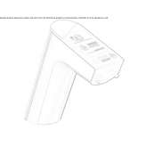 Electronic countertop washbasin faucet with flow limiter Malderen