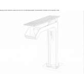Brass countertop washbasin faucet with a single handle Tervola