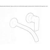 Single-lever wall-mounted washbasin faucet Cerano