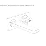 Single-lever wall-mounted washbasin faucet Registro