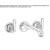 3-hole wall-mounted washbasin tap Zlatitsa