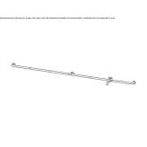 Wall-mounted washbasin tap made of stainless steel Ibipora