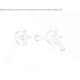 Set of 2 single wall-mounted faucets with spout Cuitiva