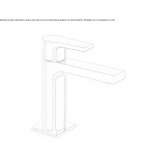 Single-lever washbasin tap Ferez
