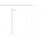 Free-standing washbasin tap made of stainless steel Schladen