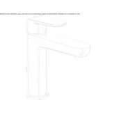 Single-lever washbasin tap Erzurum