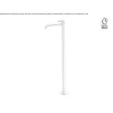 Free-standing washbasin tap made of stainless steel Avella
