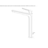 Brass countertop washbasin tap with aerator Lassee