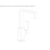Single-lever countertop washbasin tap Ceton