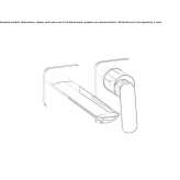 Two-hole, single-lever, wall-mounted washbasin faucet Imatra