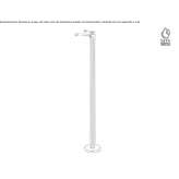 Free-standing single-lever washbasin tap without stopper Triunfo