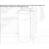 Floor-standing washbasin tap made of anodized aluminum Xativa