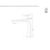 Single-lever countertop washbasin tap Treungen