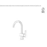 3-hole washbasin tap with individual rosettes, without stopper Wamboin