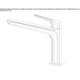 Brass countertop washbasin tap with aerator Lassee