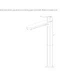 Brass countertop washbasin tap with aerator Carupano