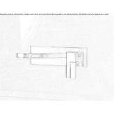 Wall-mounted washbasin tap with plate Redbourn