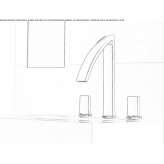 3-hole countertop washbasin tap Tornala