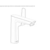 Single-lever countertop washbasin tap Viticuso