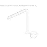 Countertop washbasin tap made of stainless steel Etucuaro