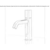Electronic countertop washbasin faucet Hartland