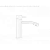 Freestanding faucet with adjustable spout Anaya