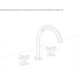 Three-hole tap with swivel spout Cuitiva