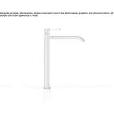 Countertop-mounted faucet for a countertop washbasin Hoshcha