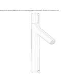 Single-lever countertop washbasin tap Viticuso