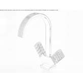 Countertop washbasin tap with 1 hole, brass OEblarn