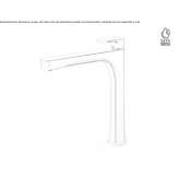 Single-lever countertop washbasin tap Treungen