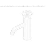 Countertop, hydroprogressive, 1-hole washbasin tap Korgan