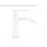 Deck mounted cold water shut-off valve with swivel spout Hoshcha