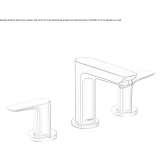 3-hole countertop washbasin tap Viticuso