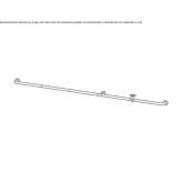 Wall-mounted washbasin tap made of stainless steel Ibipora
