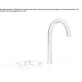 Three-hole tap with swivel spout Gualaco