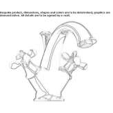 Countertop washbasin tap with 1 hole Polutla