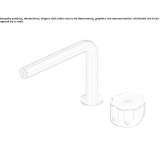 Single-lever washbasin tap made of stainless steel Mislata