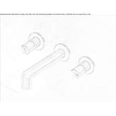 Set of 2 single taps for wall mounting Trinidad