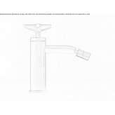 Hydrogressive stainless steel washbasin tap with adjustable spout Cuitiva