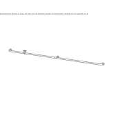 Wall-mounted washbasin tap made of stainless steel Ibipora