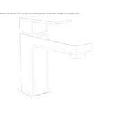 Single-lever countertop washbasin tap Valthe