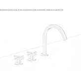 Three-hole tap with swivel spout Cuitiva