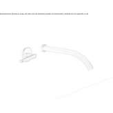 Wall-mounted hydroprogressive washbasin tap made of stainless steel Golubac