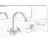 1-hole washbasin tap with single rosettes Solarino