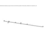 Wall-mounted washbasin tap made of stainless steel Ibipora