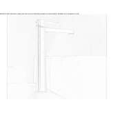 Single-lever brass washbasin tap Cavatore