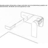 Wall-mounted washbasin tap Badoere